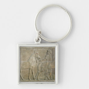 Relief depicting the tributaries of Sargon II Key Ring