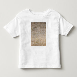 Relief depicting the unloading of wood toddler T-Shirt
