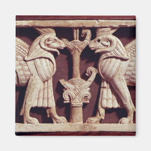 Relief depicting two griffons, from Arslan Tash Magnet