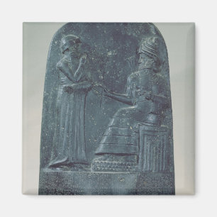 Relief Figure of the God Shamash dictating laws Magnet