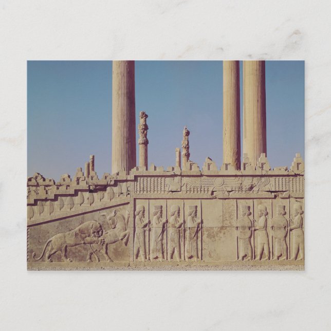 Relief frieze on the front of the eastern postcard (Front)