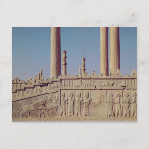 Relief frieze on the front of the eastern postcard