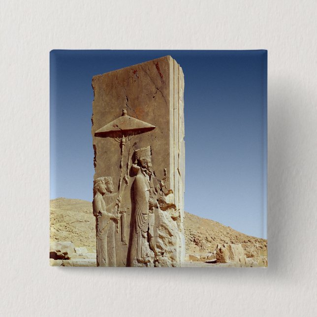 Relief in the Hall of a Hundred Columns 15 Cm Square Badge (Front)