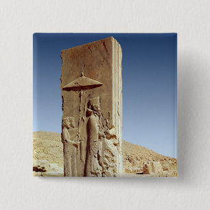 Relief in the Hall of a Hundred Columns 15 Cm Square Badge