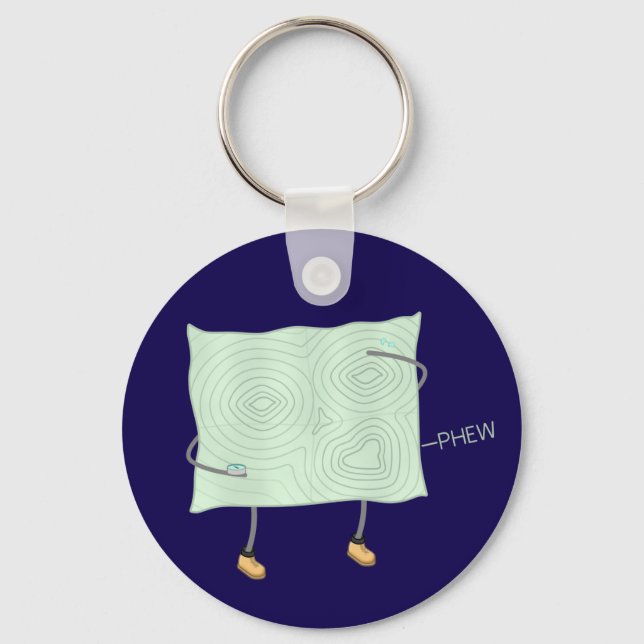 Relief Map -  Key Ring (Front)