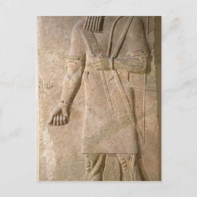 Relief of an Assyrian warrior Postcard (Front)