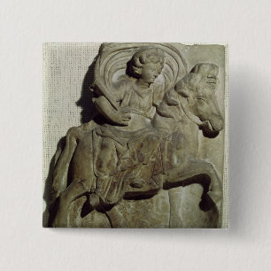 Relief of Epona, Gaulish goddess 15 Cm Square Badge