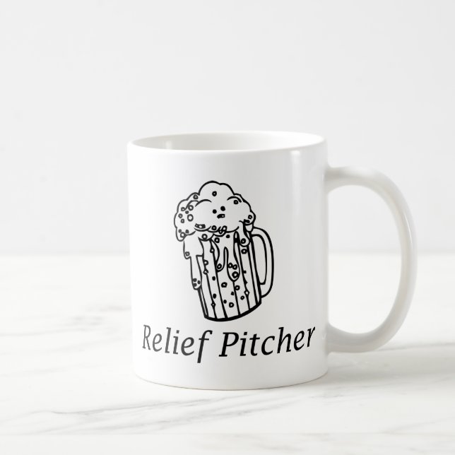 Relief Pitcher Coffee Mug (Right)