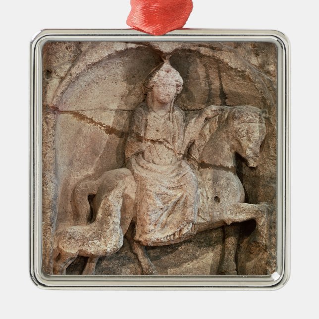 Relief representing Epona, Gaulish goddess Metal Tree Decoration (Front)