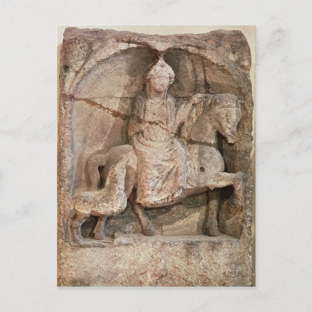 Relief representing Epona, Gaulish goddess Postcard (Front)