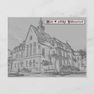 Reliefpostkarte von Lüdenscheid "Altes Amtshaus" Postcard