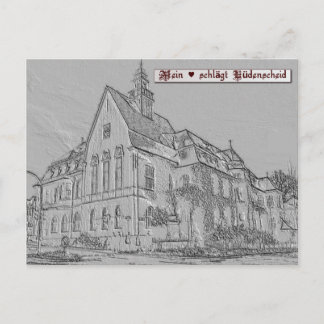 Reliefpostkarte von Lüdenscheid "Altes Amtshaus" Postcard