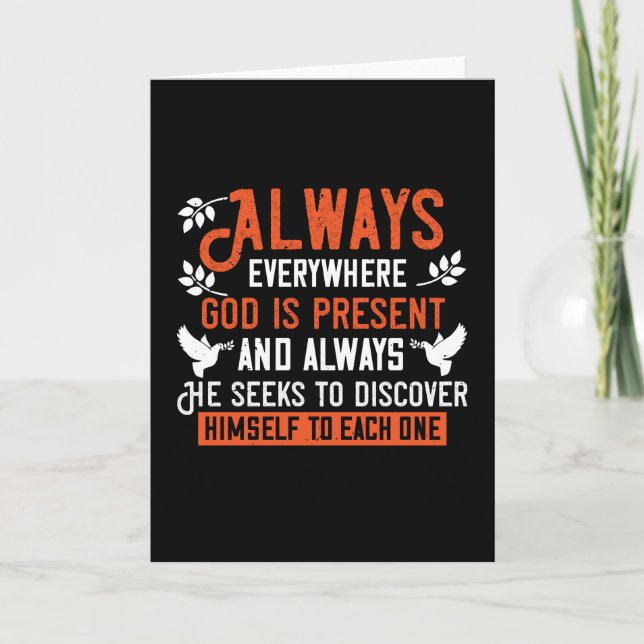 Religion - Always Everywhere God Is Present Card (Front)