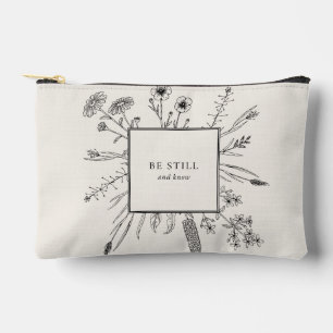 Religion and Florals Accessory Pouch