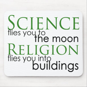 Religion and Science Atheist Mouse Pad
