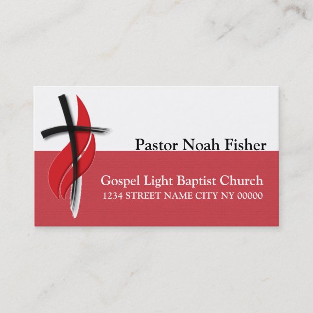 Religion Christian Pastor Christianity Card (Front)