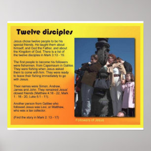 Religion, Christianity, Jesus Twelve disciples Poster