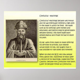 Religion, Confucianism, Teachings Poster