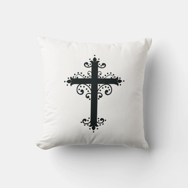 Religion Cross with an ornament Cushion (Front)