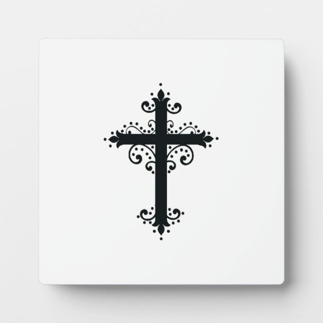 Religion Cross with an ornament Plaque (Front)