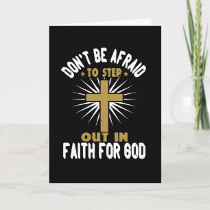 Religion - Don't Be Afraid To Step Out In Faith Card