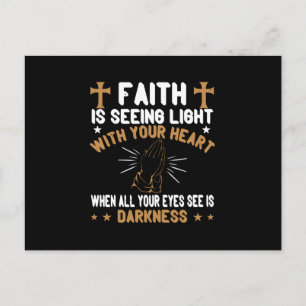Religion - Faith Is Light In Your Heart Postcard
