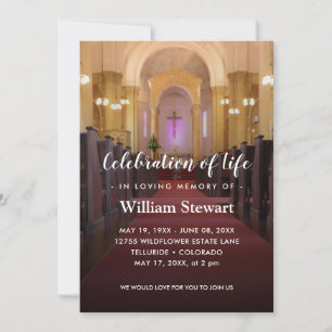 Religion Funeral   Celebration of Life Invitation