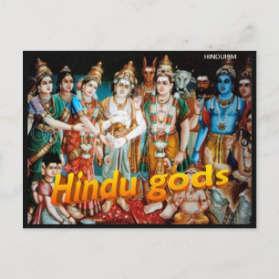 Religion, Hindu Gods, Postcard