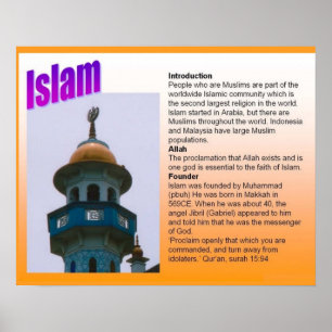 Religion, Islam, introduction Poster