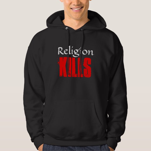 RELIGION KILLS BLACK HOODIE (Front)