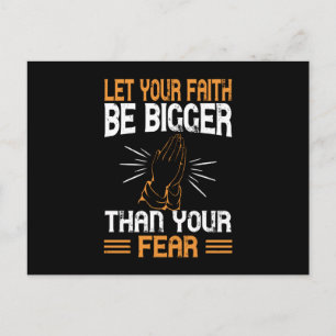 Religion - Let Your Faith Be Bigger Postcard