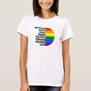 Religion Love Freedom Rainbow People T-Shirt