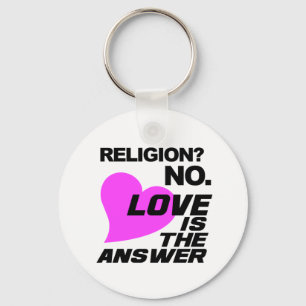 Religion & Love keychain
