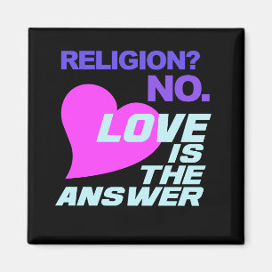 Religion & Love magnet