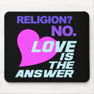 Religion & Love mousepad