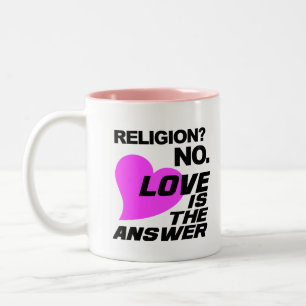 Religion & Love mug