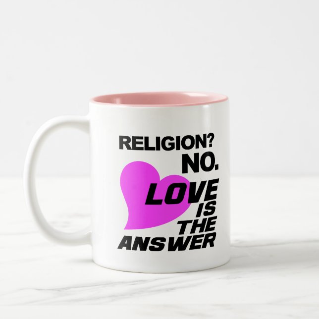 Religion & Love mug (Left)