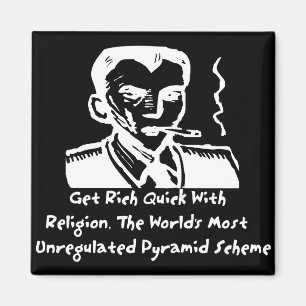Religion Pyramid Scheme Magnet
