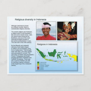 Religion, Religious diversity in Indonesia Postcard