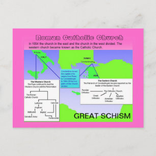 Religion, Roman Catholic Church, Great Schism Postcard