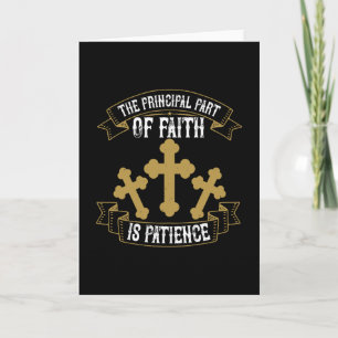 Religion - The Principal Part Of Faith Card