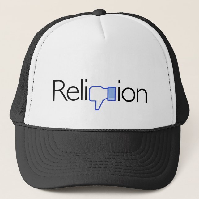 Religion? Thumbs Down! Trucker Hat (Front)