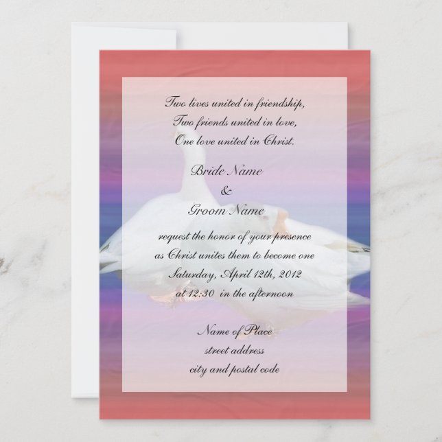 Religion's wedding invitation (Front)