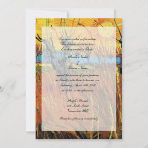 Religions wedding. Willows at Sunset Invitation