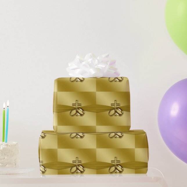 Religious 50th Wedding Anniversary Wrapping Paper (Party Gifts)