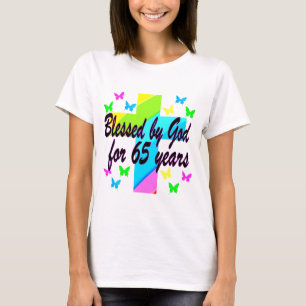 RELIGIOUS 65TH BLESSED BY GOD DESIGN T-Shirt