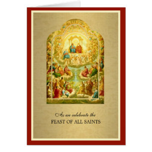 RELIGIOUS ALL SAINTS DAY VINTAGE PRAYER 