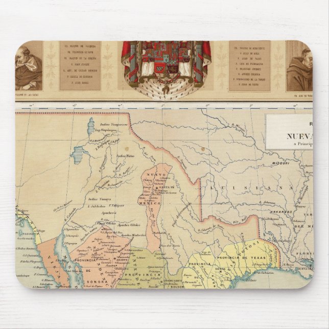 Religious and Secular Figures of Mexico Mouse Pad (Front)