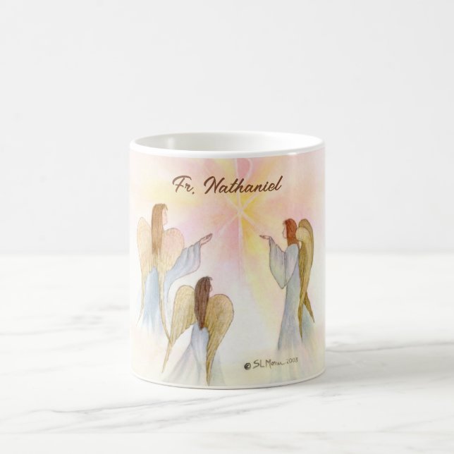 Religious Angels Personalised Coffee Mug (Center)