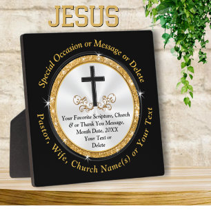 Religious Appreciation Plaques, Personalised Plaque
